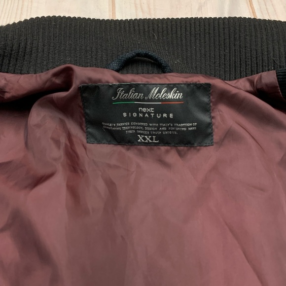 next Jackets & Coats Mens Next Signature Italian Moleskin Xxl Black Utility Field Coat